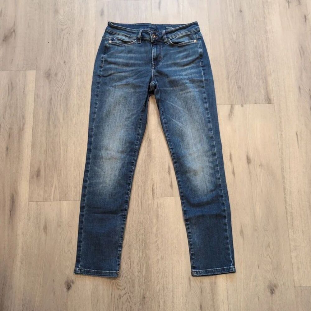 J Jill Women's Boyfriend Straight Leg Ankle Denim Jeans - 4 Petite